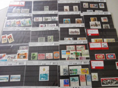 Lot 100 cartoane de expunere cu timbre stampilate, majoritatea Germania+Elvetia foto