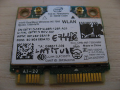 Placa wireless Dell Latitude E7440, Intel Wireless-AC 7260, 7260HMW, 08TF1D foto