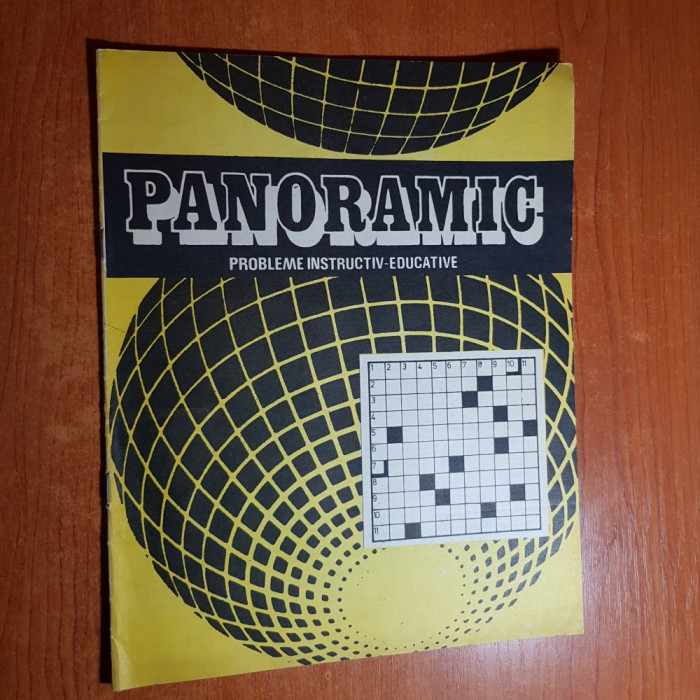 revista panoramic aprilie 1987 - rebus,probleme instructiv-educative
