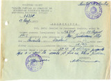Z168 DOCUMENT VECHI- JINDICEANU ILIE , PENSIONAR- ELENA JINDICEANU -SCOALA 1951