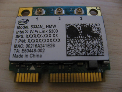 Placa wireless Acer, Fujitsu, eMachines, Intel WiFi Link 5300, 533AN_HMW foto