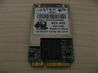 Placa wireless Dell Vostro 1200, DW 1490, 0JC977, BCM94311MCAGD, T60H937.00 LF foto