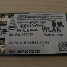Placa wireless Dell Precision M2300, Intel WM3945ABG MOW2, 0PC193