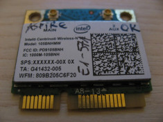 Placa wireless Acer Aspire E1-571, Intel Centrino Wireless-N 105, 105BNHMW foto