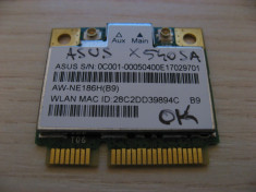 Placa wireless Asus X540SA, AW-NE186H(B9), Atheros AR5B125, 0C001-00050400 foto