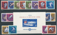 1963 Romania LP 571,LP 571a,LP 572- J.O. Innsbruck(dant.nedant,colita)-MNH foto