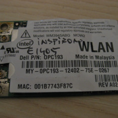 Placa wireless Dell Inspiron E1405, Intel WM3945ABG MOW2, 0PC193