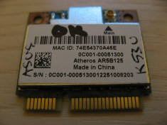 Placa wireless Asus K53U, AR5B125, 0C001-00051300 foto