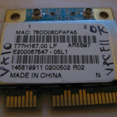 Placa wireless Sony Vaio VPC-F11, T77H167.00 LF, AR5B97