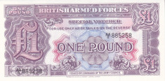 Bancnota Anglia (British Armed Forces) 1 Pound (1948) - PM22 UNC ( Seria 2 ) foto