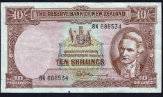 Noua Zeelanda 10 Shillings s686534 1960-67 P#158 foto