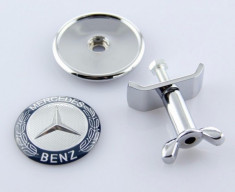 Emblema / Logo / Sigla MERCEDES BENZ - Pentru Capota - 45mm foto