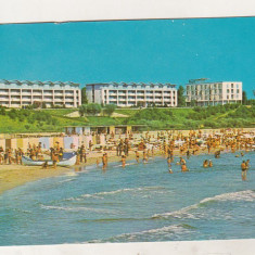 bnk cp Mangalia - Vedere de pe plaja - circulata - marca fixa
