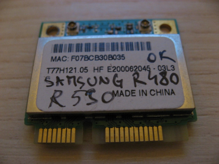 Placa wireless Samsung R530, T77H121.05 HF, AR5B95