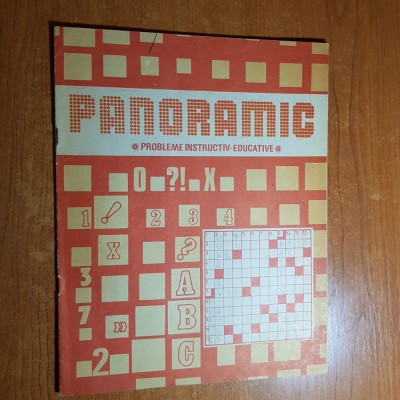 revista panoramic septembrie 1987 - rebus,probleme instructiv-educative foto