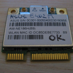 Placa wireless Asus E402M, AW-NE186H(B9), Atheros AR5B125, 0C001-00050400