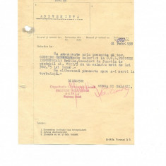 Z174 DOCUMENT VECHI- COCHINO GHEORGHE SALARIAT LA O.C.L. PROD. IND. BRAILA 1953