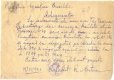 Z164 DOCUMENT VECHI -PERCEPTIA AGENTIEI BRAILITA-ADEVERINTA IMPOZITE-1949 FUERIA