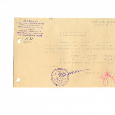 Z162 DOCUMENT VECHI -ADEVERINTA PT. SCOALA- ,,MARINA"CONSTRUCTII ... NAVALE-1952