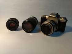 SMC Pentax-A 1:1.7 50mm SMC FA 1:4-5.6 35-80 Petri 1:4.5-5.6 MZ-50 foto