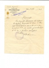 Z178 DOCUMENT VECHI-DIRECTIUNEA LICEULUI ,,N. BALCESCU&amp;quot; BRAILA -ORFAN DE RAZBOI foto