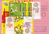 AVIS DE PRIMIRE,FRANCAT CU TIMBRE COLITA NEDANTELATA! 1993,ROMANIA.