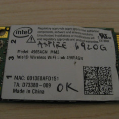 Placa wireless Acer Aspire 6920g, Intel Wireless WiFi 4965AGN MM2