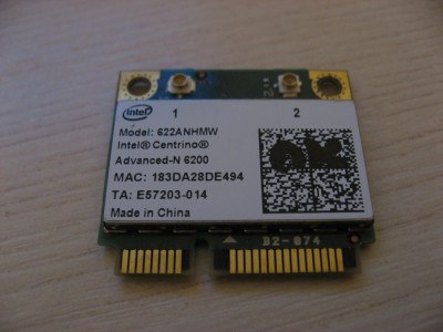 Placa wireless Acer, Fujitsu, Intel Centrino Advanced-N 6200, 622ANHMW foto