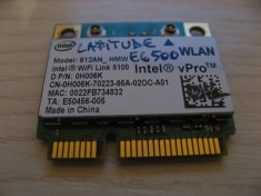 Placa wireless Dell Latitude E6500, Intel WiFi Link 5100, 512AN_HMW, 0H006K foto