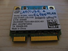 Placa wireless Dell Latitude E6500, Intel WiFi Link 5100, 512AN_HMW, 0H006K foto