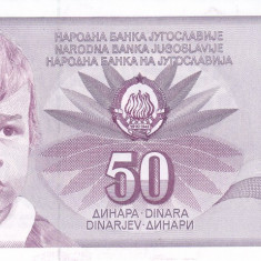 Bancnota Iugoslavia 50 Dinari 1990 - P104 UNC