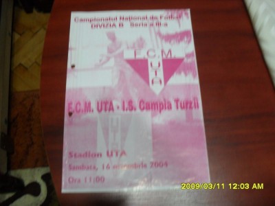 program UTA - Ind.S. C. Turzii foto