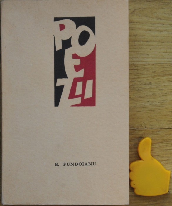 Barbu Fundoianu poezii antologie Virgil Teodorescu foto mare Barbu Fundoianu poezii antologie Virgil Teodorescu foto mare