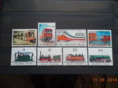 Belgia - Trenuri, locomotive** Lot, serii complete. foto