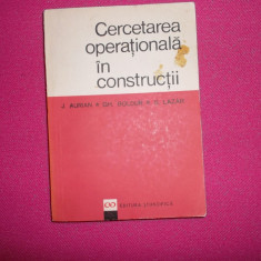 J. AURIAN /CERCETAREA OPERATIONALA IN CONSTRUCTII