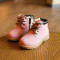 Bocanci roz cizme ghete imblanite perle albe fermoar fete copii bebe 20 21 22 23
