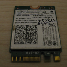 Placa wireless Toshiba Satellite S55T, Intel AC 3160, PA5165U-1MPC, G86C0006RB10