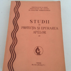 Studii de protectia si epurarea apelor, vol. IV/1963