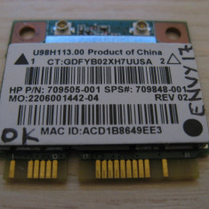 Placa wireless HP Envy 17, U98H113.00, 709505-001, 709848-001