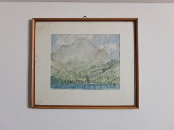 Acuarelă cu muntele Pilat, în Alpii Bernezi (Elveţia) foto mare Acuarelă cu muntele Pilat, în Alpii Bernezi (Elveţia) foto mare