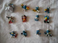 Strumfi, smurfs - Set 12 figurine cauciuc si plastic - Schleich, Bullyland, Peyo foto