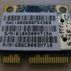 Placa wireless Toshiba Satellite Pro S500-158, G86C0003M710