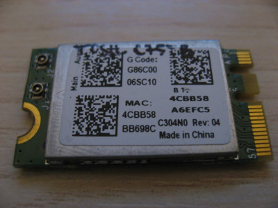 Placa wireless Toshiba Satellite C75-B, G86C0006SC10, BCM943142Y, C304N0 foto