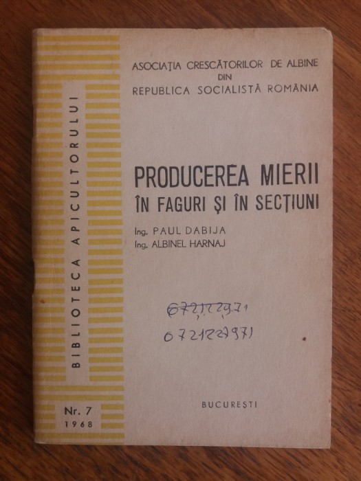 Producerea mierii in faguri si in sectiuni / R2P2S foto mare Producerea mierii in faguri si in sectiuni / R2P2S foto mare