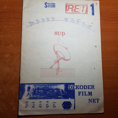 revista &amp;quot; ret &amp;quot; 1990-dekoder, film,net-sateliti foto