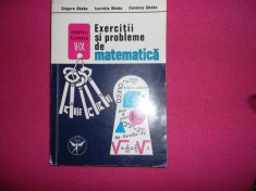 G.gheba-exercitii Si Probleme De Matematica foto