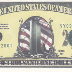 Bancnota Statele Unite ale Americii 2001 Dolari - 2001 UNC ( bancnota fantezie )