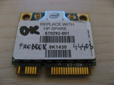 Placa wireless HP ProBook 4440s, Intel Advanced-N 6235, 6235ANHMW, 670292-001 foto