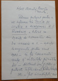 Scrisoare a lui I. Ionita , Sectia Istorie a Academiei Romane adres. Miei Groza