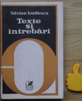 Texte si intrebari Silvian Iosifescu foto